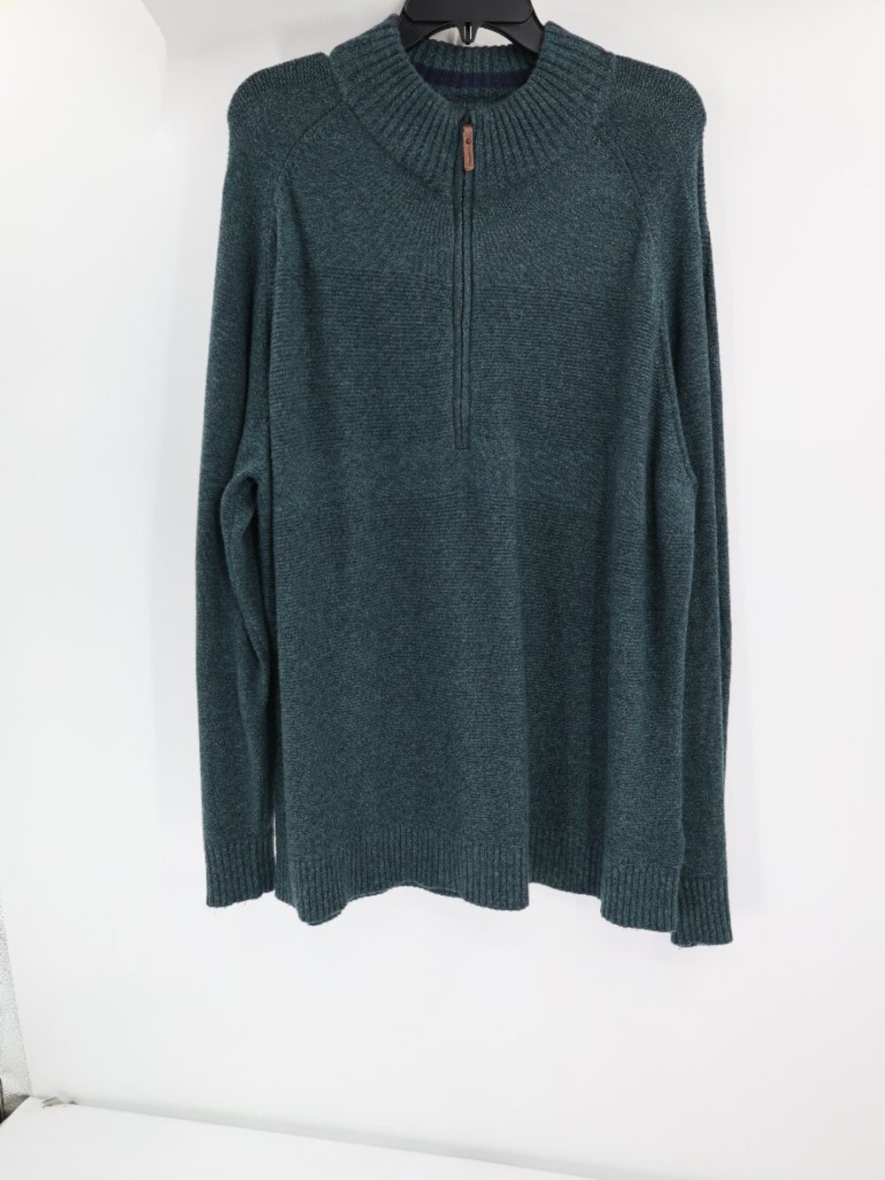 Smartwool Sweater Mens 2XL 1/2 Zip Merino Wool Blend Long Sleeve Green knit